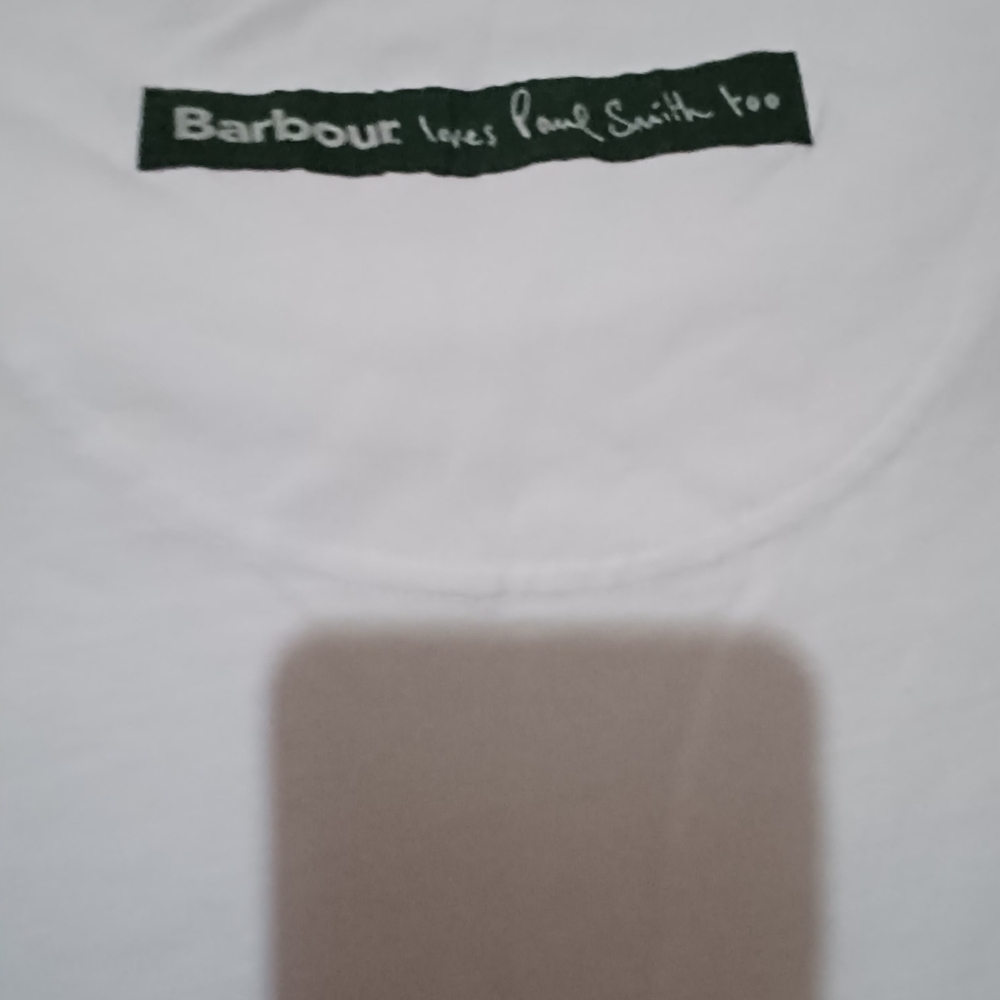 Barbour White T-Shirt with Cow Graphic - Picture 3 of 3